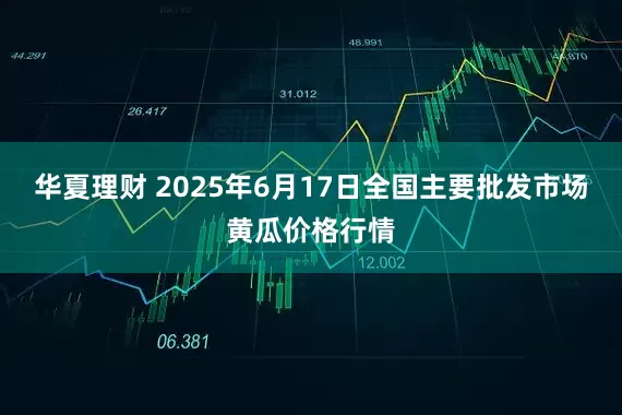 华夏理财 2025年6月17日全国主要批发市场黄瓜价格行情